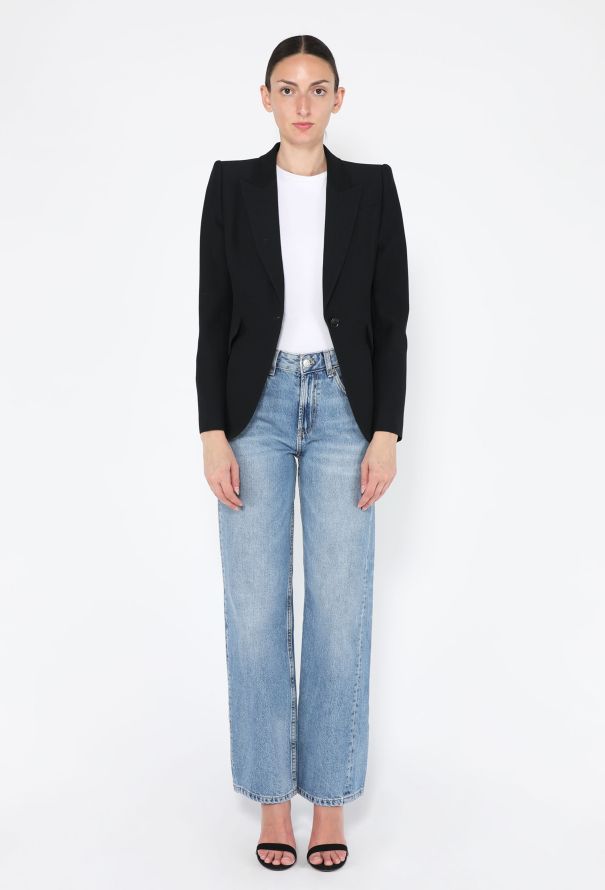 Alexander McQueen Leaf Crêpe Tailored Blazer, 2022 - 4