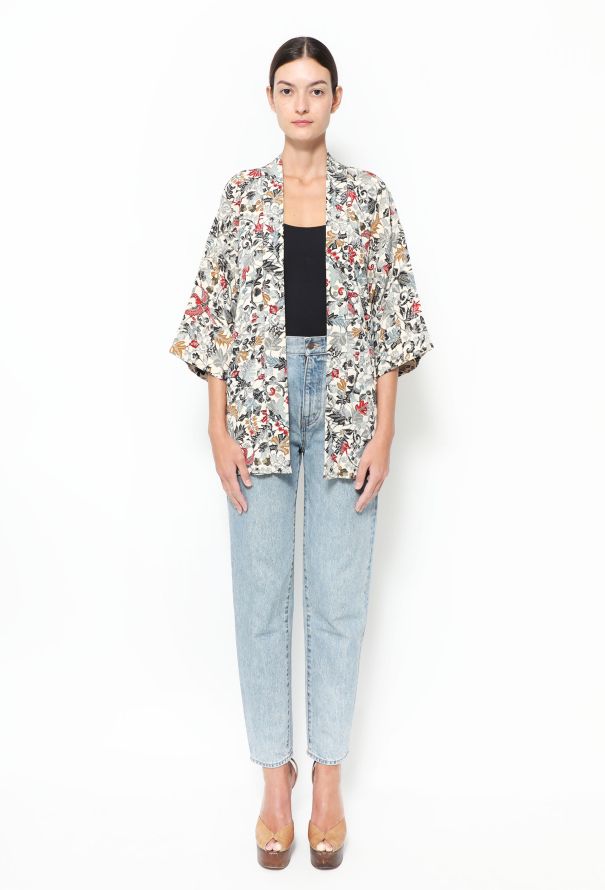 World Treasures Authentic Printed Crêpe Kimono - 2