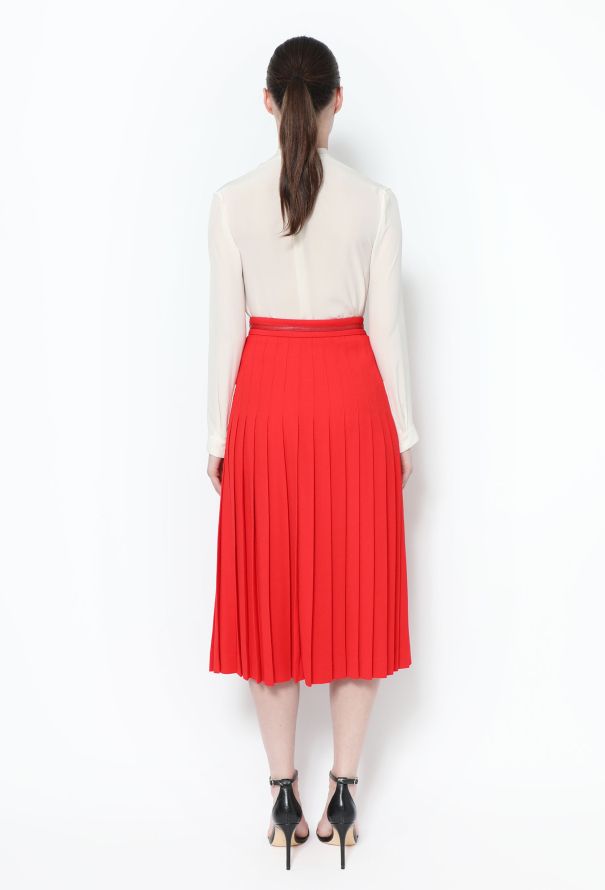 Gucci 2018 Horsebit Pleated Skirt - 3