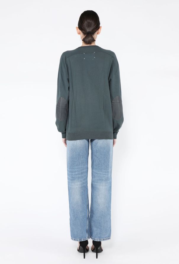 Maison Margiela Leather Elbow Patch Knit - 4