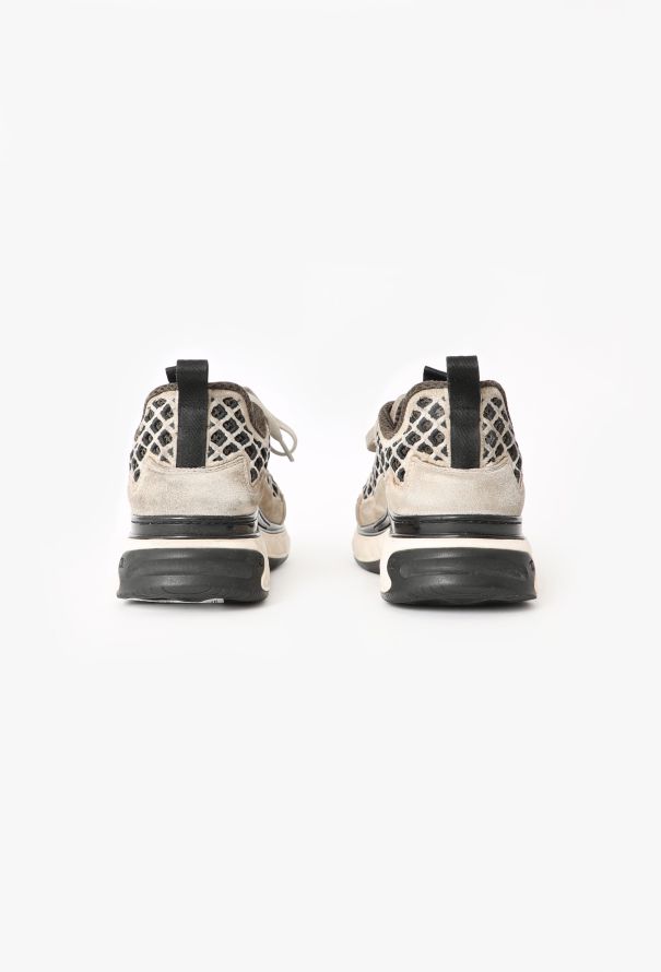 Chanel 2021 Embroidered Suede Sneakers - 5