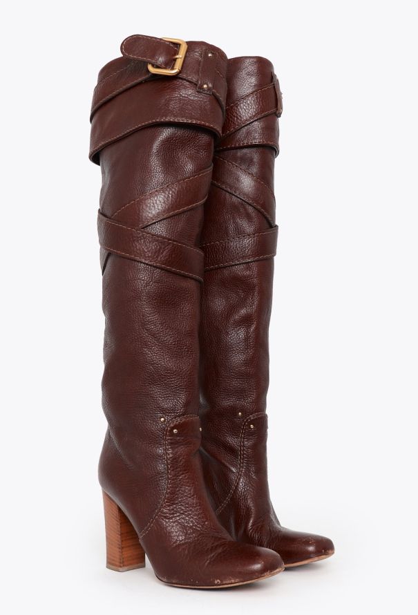 Chloé 2005 Paddington Leather Knee Boots - 2