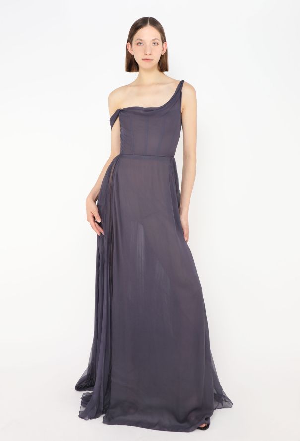 Dior 2025 Chiffon Plissé Bustier Gown - 4