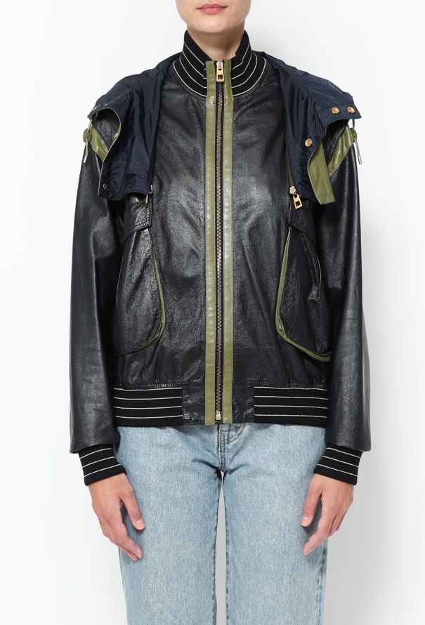 Loewe F/W 2015 Zip Hood Bomber Jacket - 6
