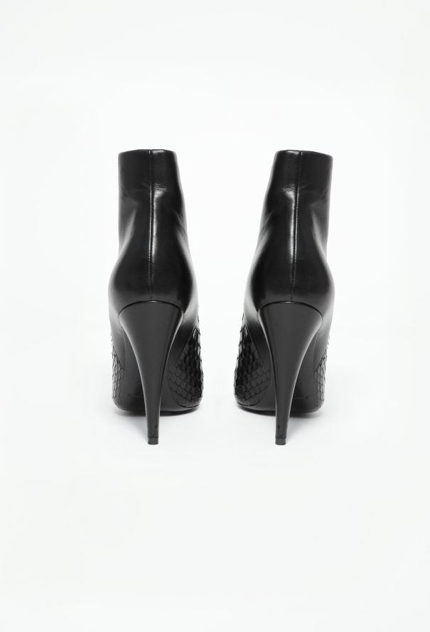Saint Laurent 2019 Python Ankle Boots - 5