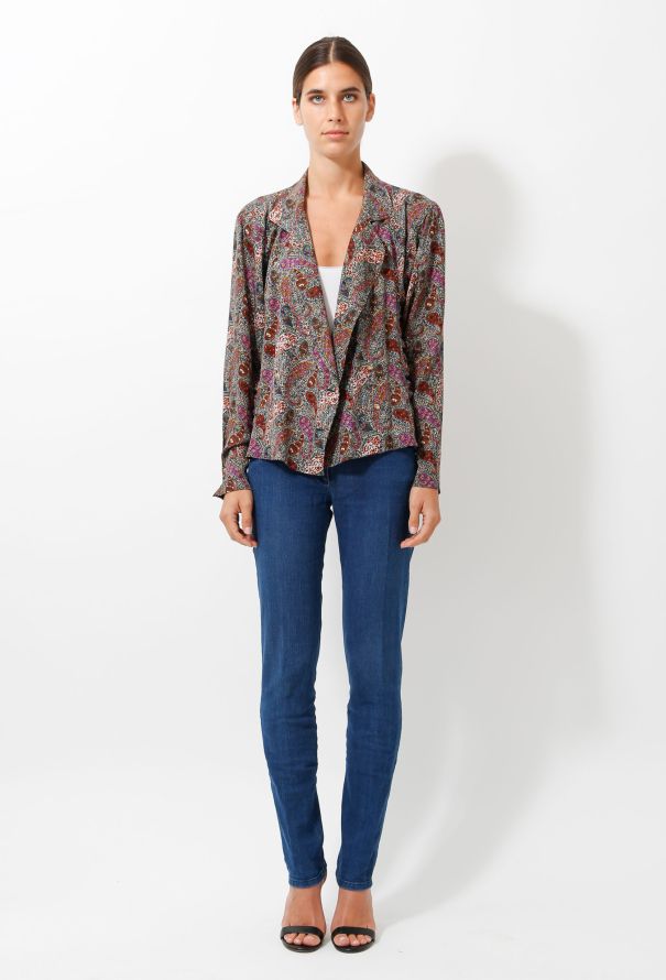 Emanuel Ungaro 70s Paisley Double Breasted Jacket - 1