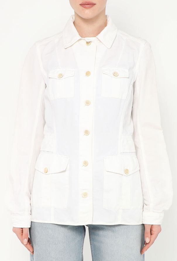 Prada Linea Rossa Denim Utility Overshirt - 4