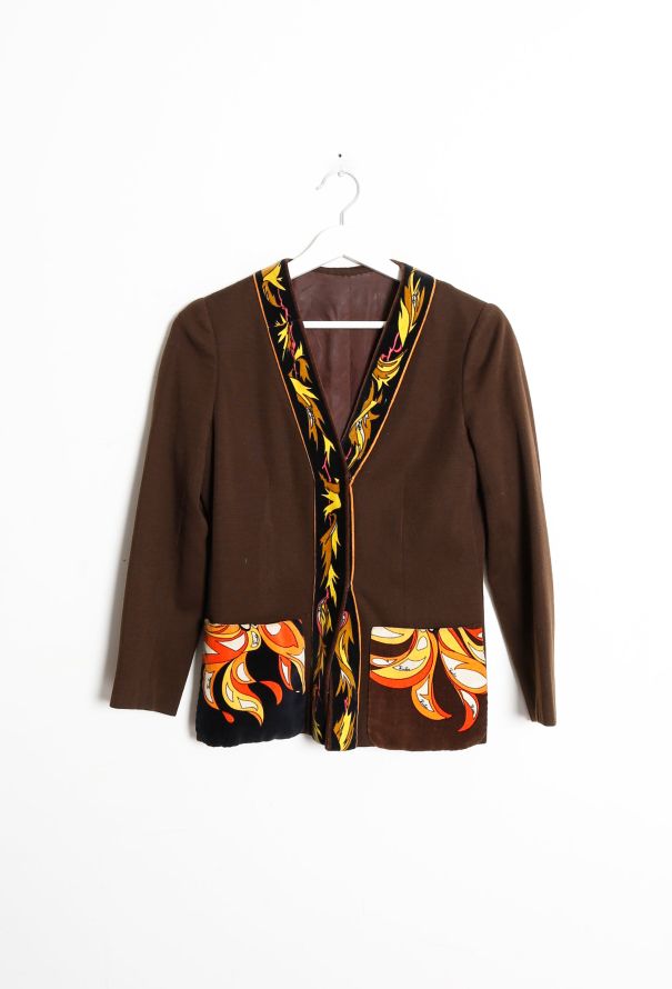 Emilio Pucci 70s Graphic Cardigan & Blouse Set - 9