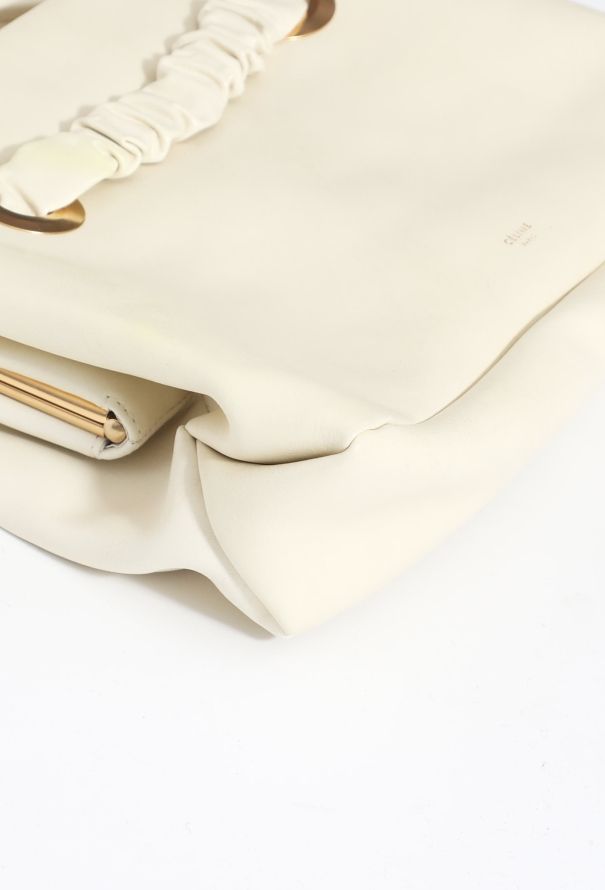 Céline S/S 2018 Cream Eyelet Bag - 8