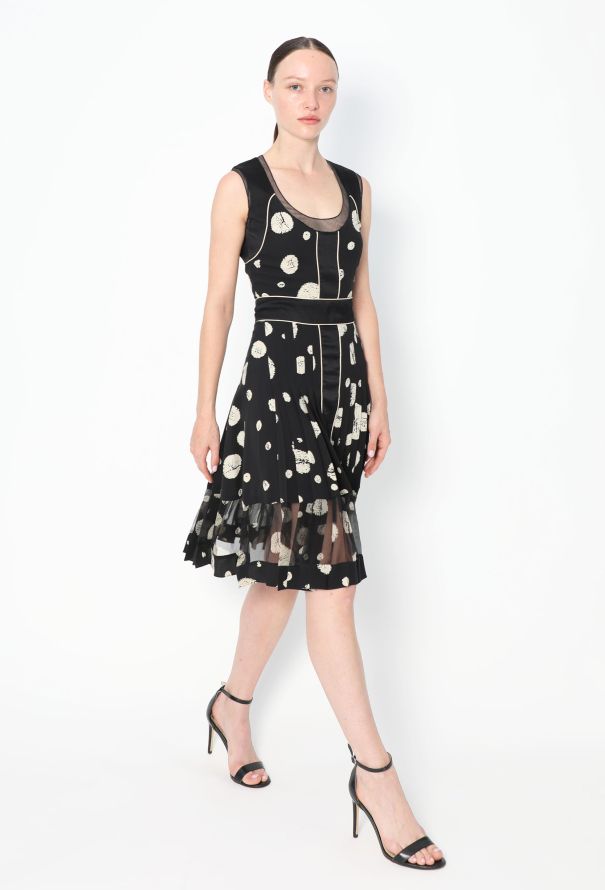Balenciaga Patchwork Printed Crêpe Dress - 1