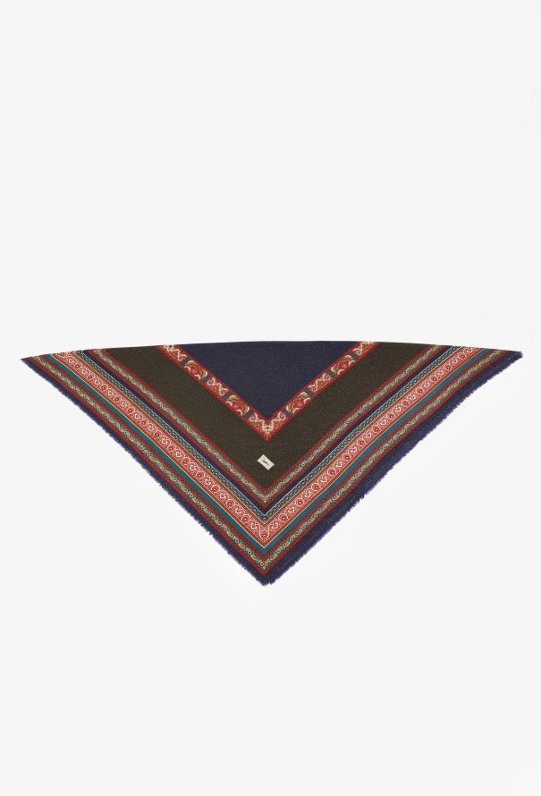 Saint Laurent Vintage Lamé Paisley Shawl - 4