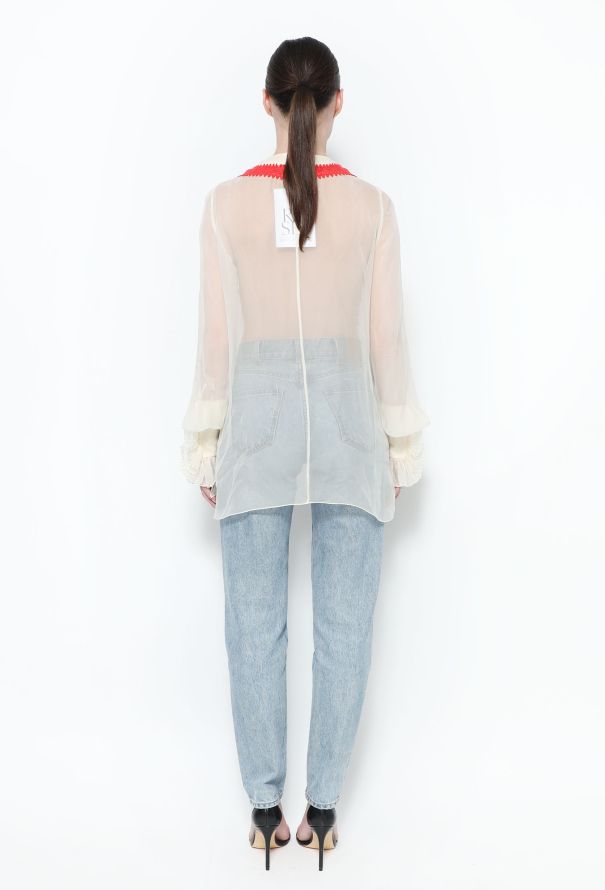 Givenchy 2011 Embroidered Silk Tunic - 5