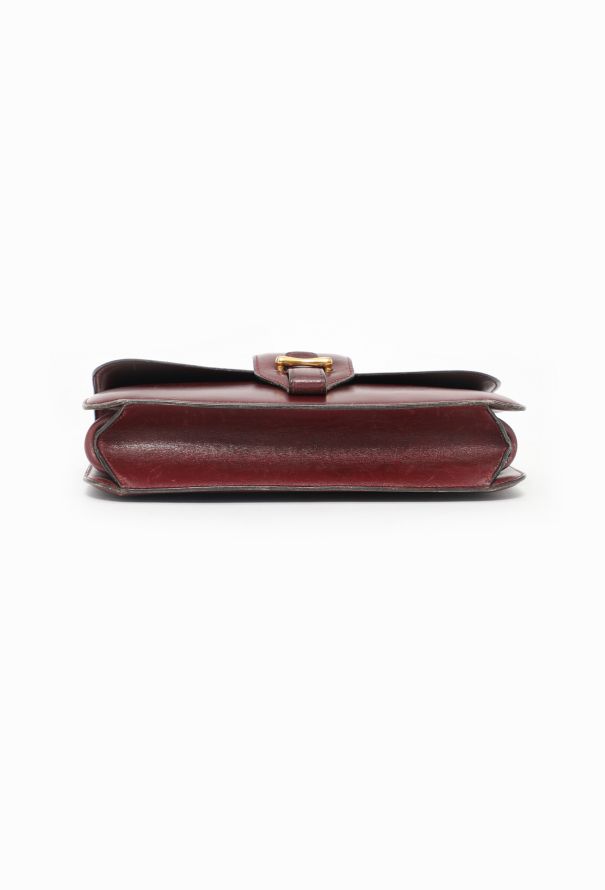 Hermès '70s Bordeaux Box Shoulder Bag - 6