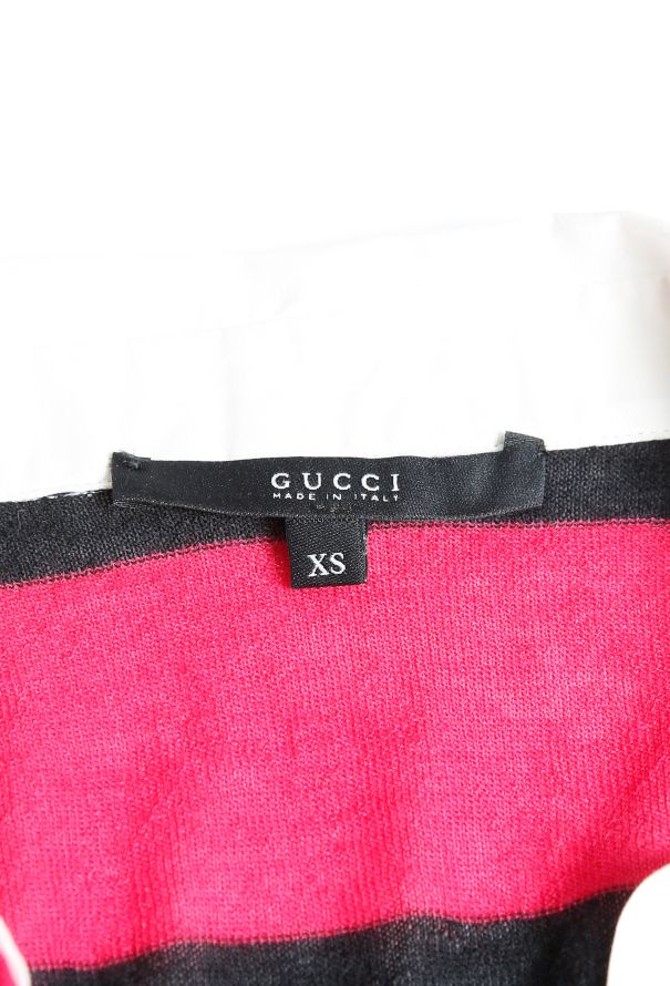 Gucci S/S 2006 Striped Cashmere Polo Top - 6