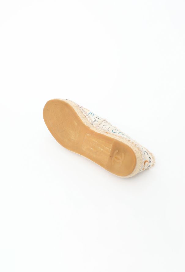 Chanel 2017 Logo Print Espadrilles - 6