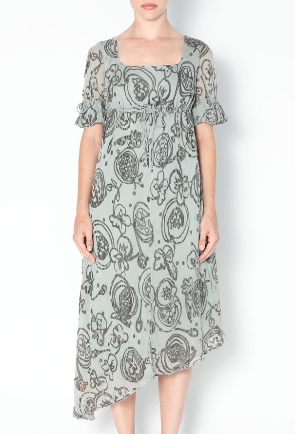 Romeo Gigli '90s Asymmetrical Velvet Crêpe Dress - 2