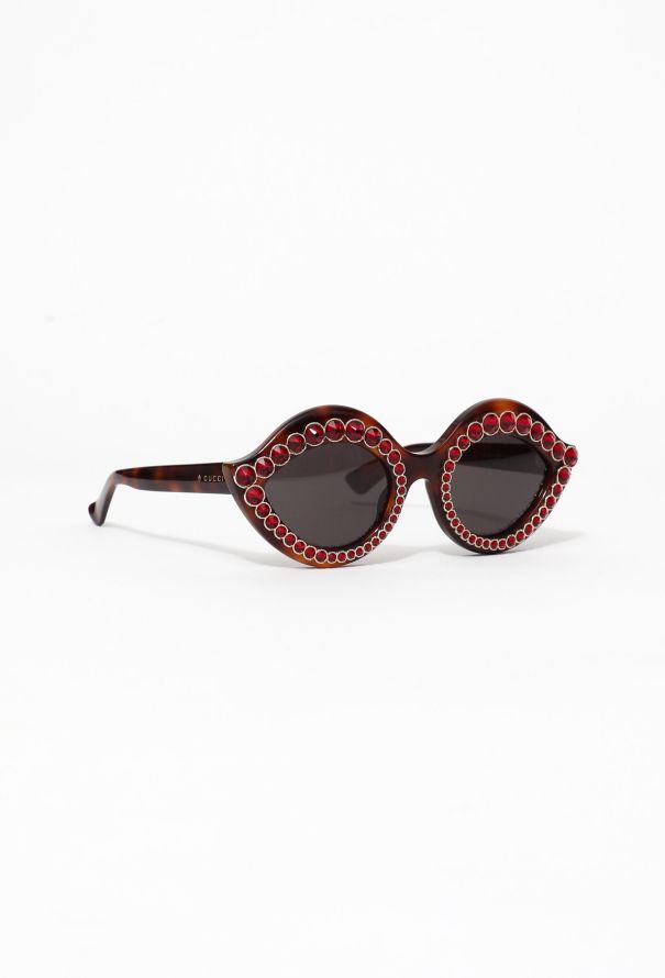 Gucci Strass Lip Cat-Eye Sunglasses - 3