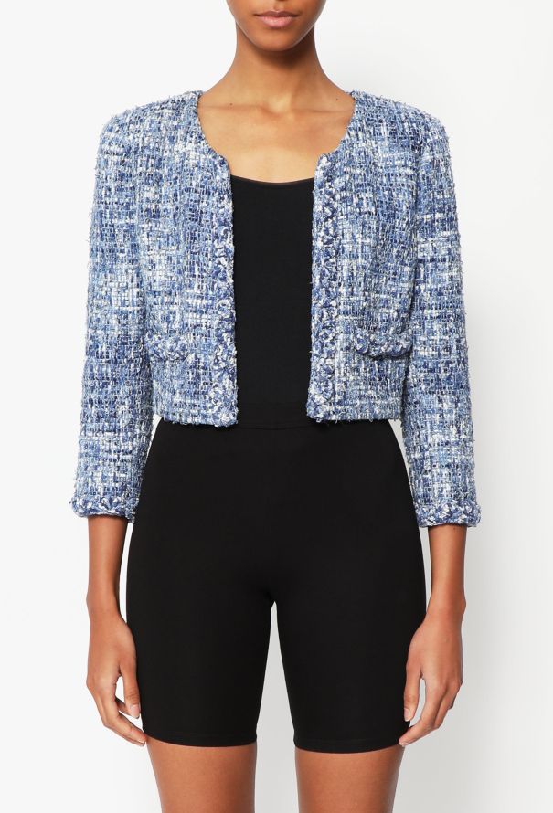 Oscar De La Renta Pre-Fall 2013 Tweed Cropped Jacket - 4