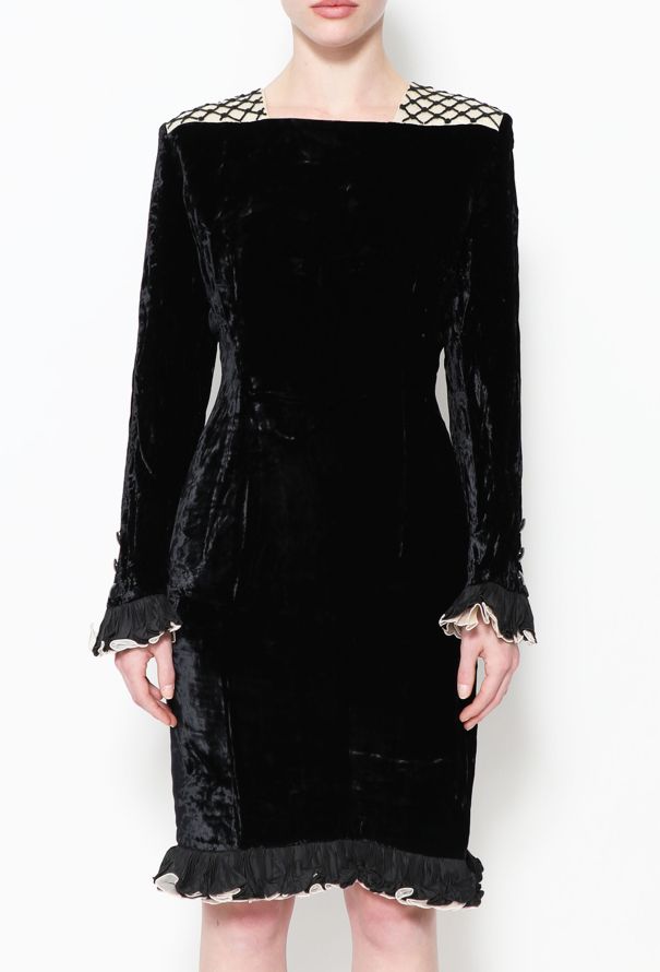 Embellished Velvet Dress - 2
