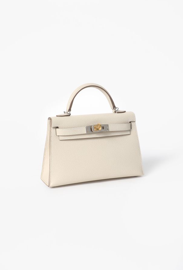 Hermès Craie Epsom Mini Kelly II Sellier Electrum - 7