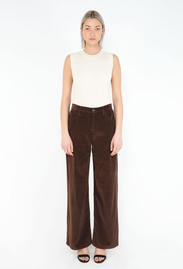 The Row Brown Corduroy  Trousers Eglitta - S/S 2025 - 1