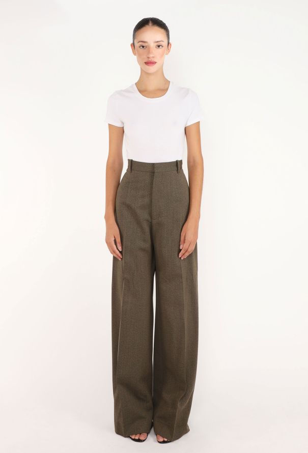 Phoebe Philo Wide-Leg Zipper Pants, 2023 - 4