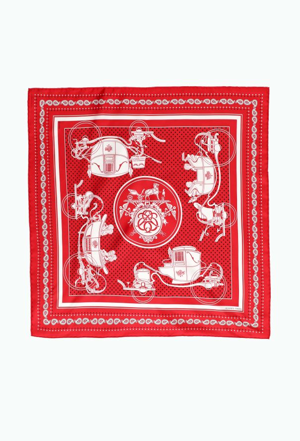 Hermès Bicolor 'Ex-Libris' 55cm Silk Carré - 2