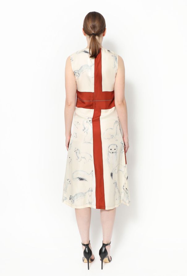Céline F/W 2015 Wonderland Silk Dress meerkat - 4