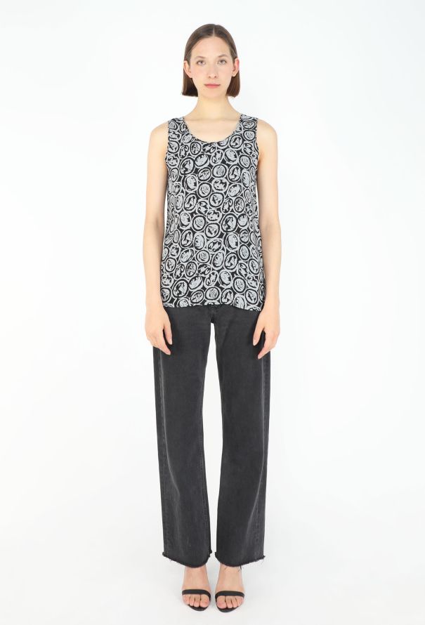 Chanel Late '80s Emblem Silk Blouse - 2