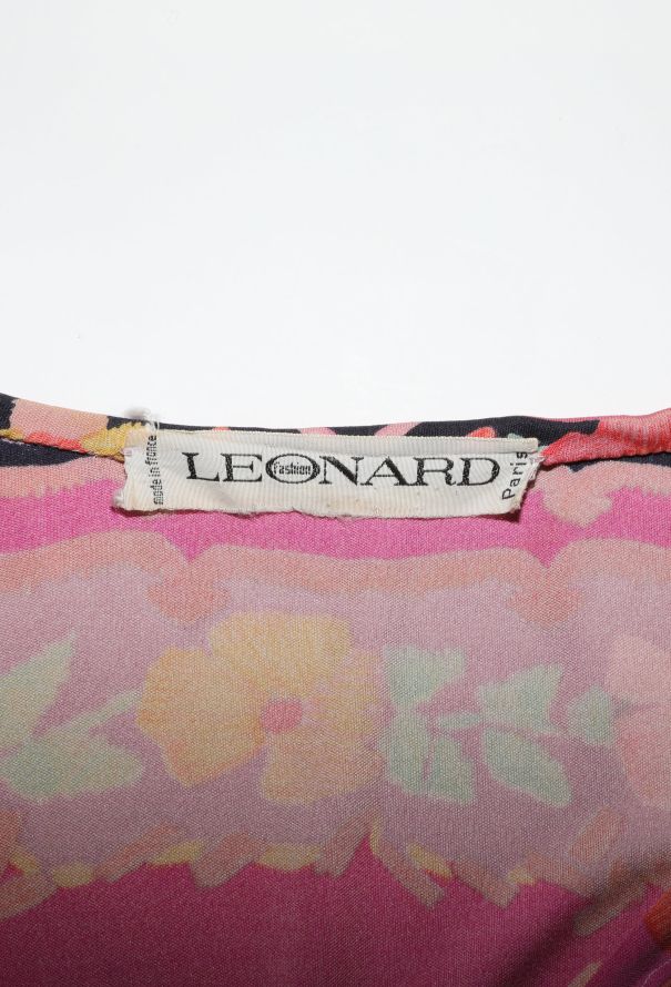 Leonard '70s Printed Silk Dress - 5