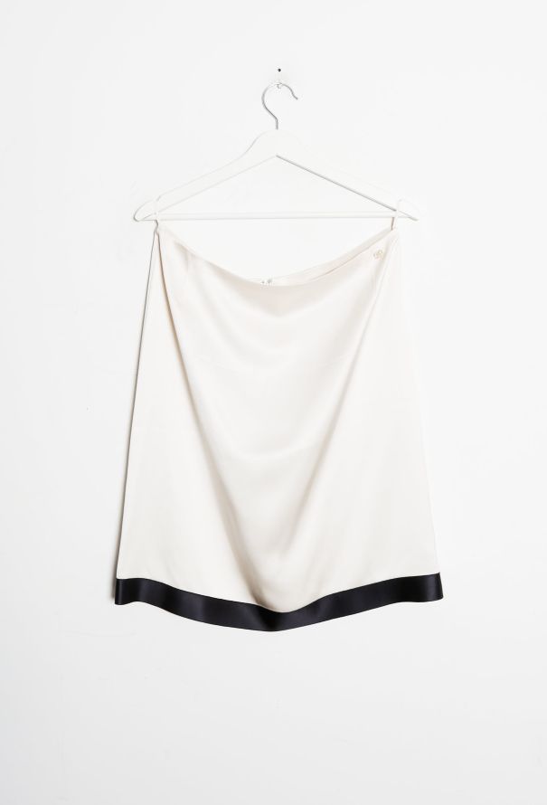 Chanel Timeless Bicolor Silk Skirt - 7