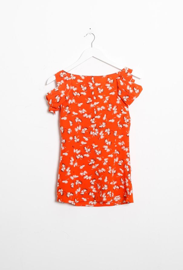 Gucci S/S 2006 Floral Ruffle Blouse - 8