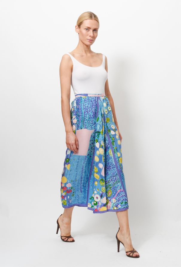 Water lily Print Skirt - 2