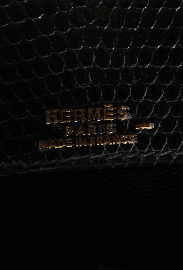 Hermès Black Varanus Niloticus Lizard Dalvi 30 - 11
