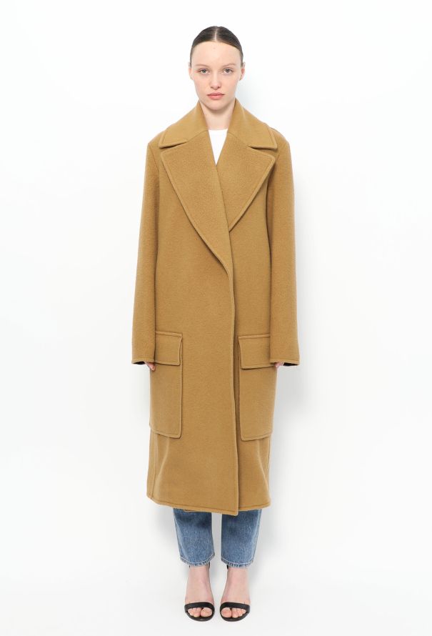 Céline Notched Camel Coat - 2