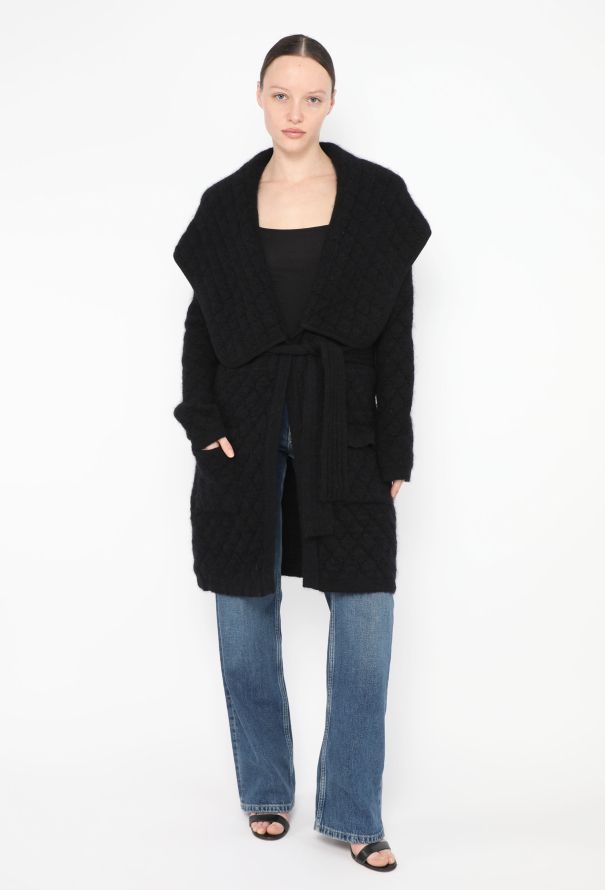 Balmain 2019 Quilted Mohair Cardigan - 2