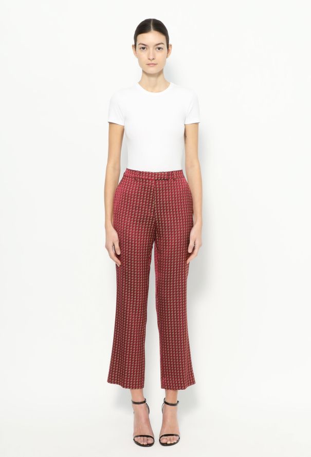 Etro Graphic Print Satin Red Ensemble - 4