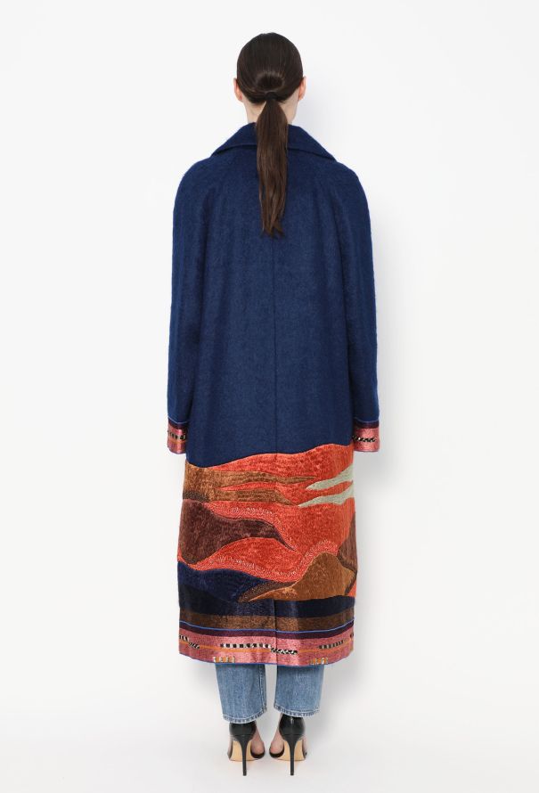 Etro F/W 2015 Landscape Mohair Coat - 6