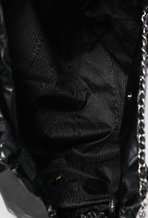 Chanel Black Patent Vinyl Coco Cabas XL Bag - 11