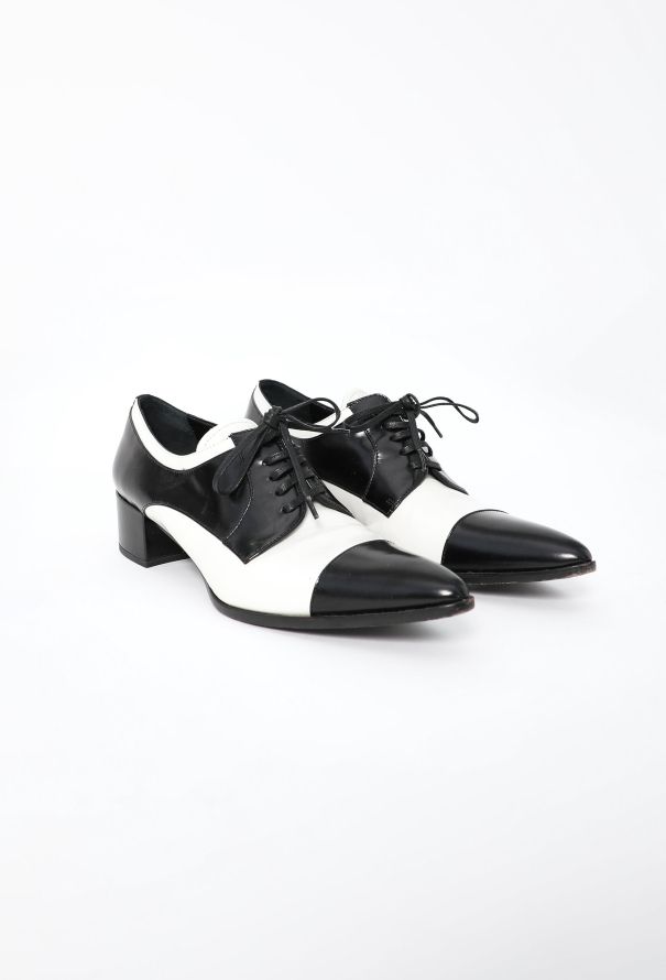 Prada 2018 Bicolor Leather Derbies - 2