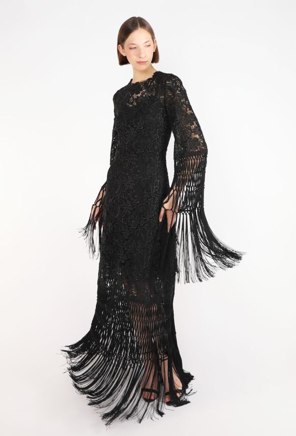 Dolce & Gabbana Macramé Lace Tassel Gown, 2015 - 7