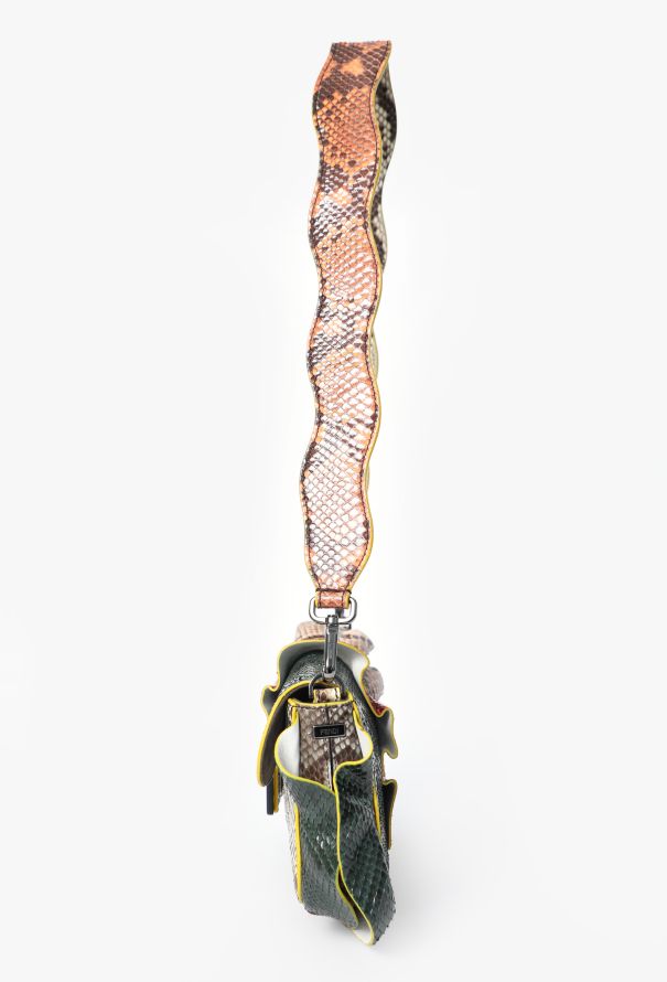 Fendi F/W 2016 Python Elaphe Waves  Baguette Bag - 8