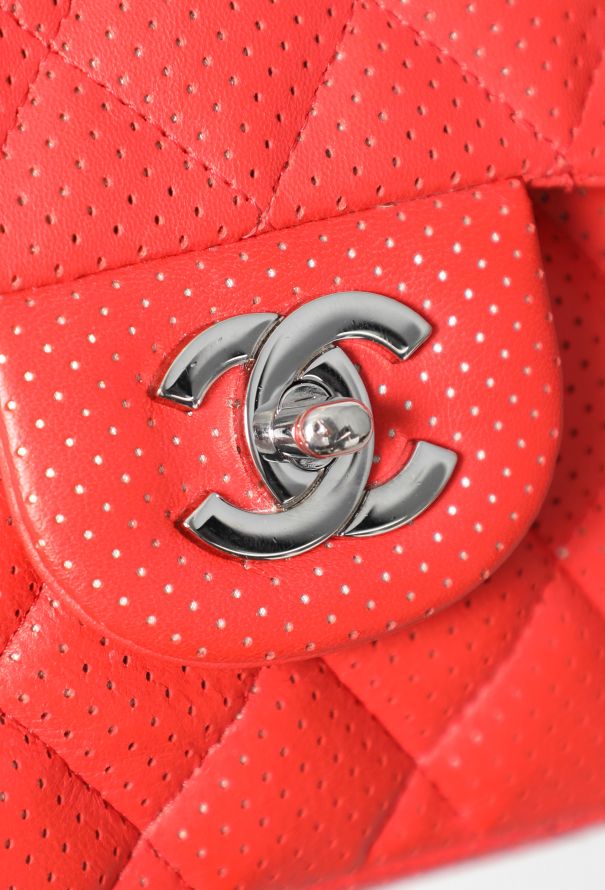 Chanel Perforated Jumbo Timeless Flap Bag - 12