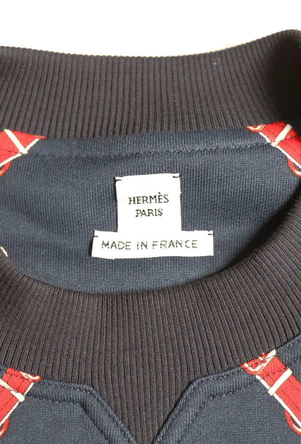Hermès 2022 'Grand Tralala' Printed Sweater Navy - 4