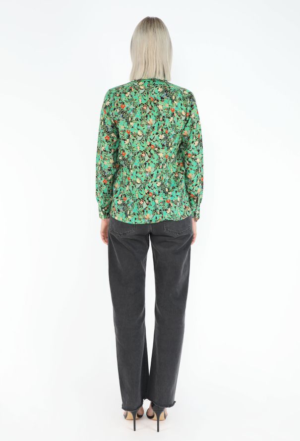 Saint Laurent '70s Floral Printed Shirt - 4