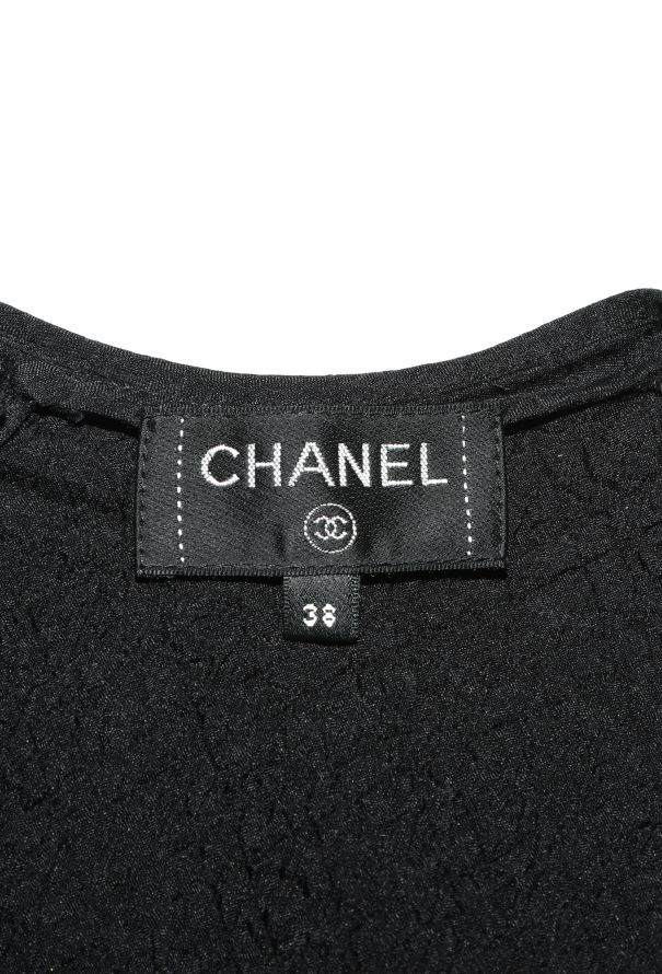 Chanel 2020 Camelia Brooch Silk Top - 4