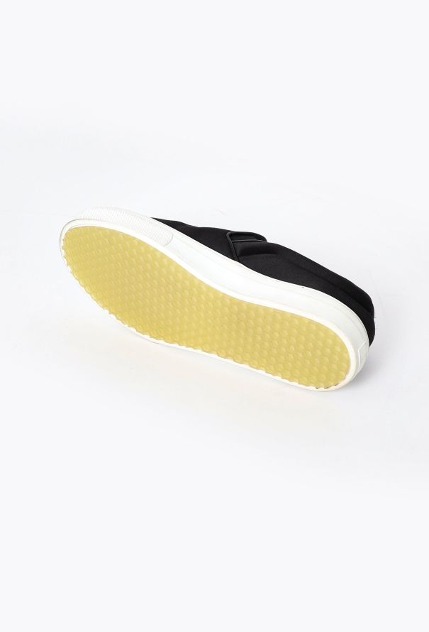 Céline 2014 Satin Slip-on Sneakers Black - 5