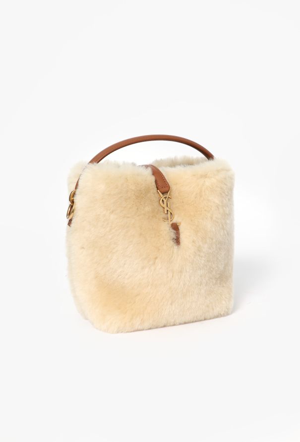 Saint Laurent Le 37 Shearling Bucket Bag - 4