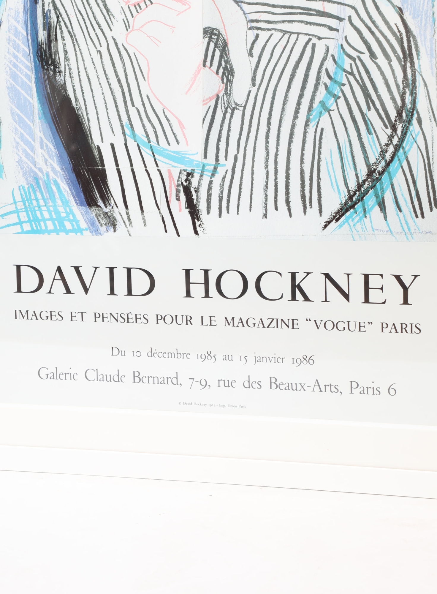 Original 1986 David Hockney Cubist Vogue Poster | Authentic & Vintage ...