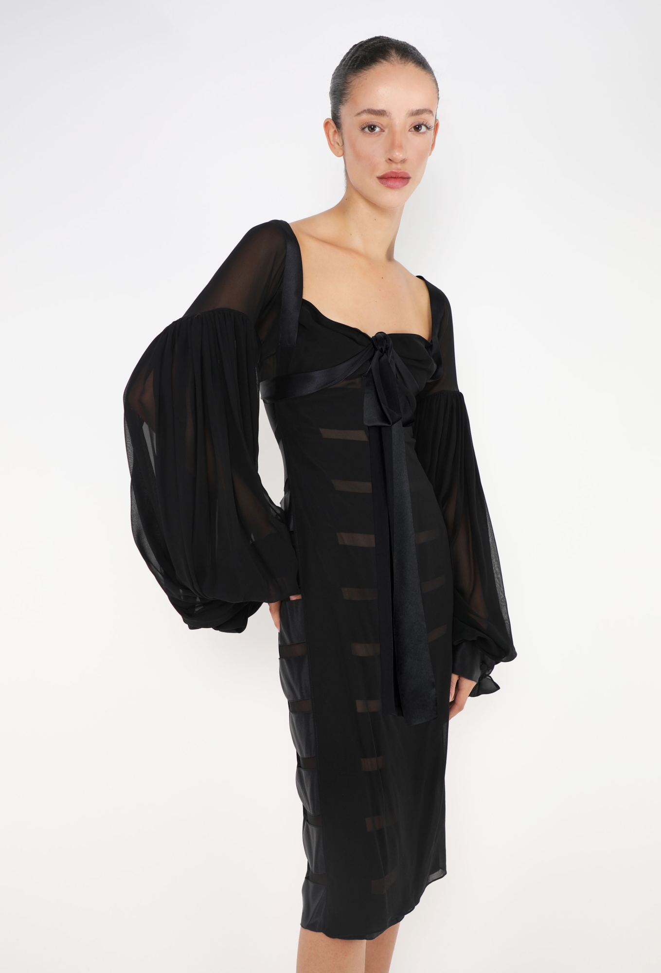 Chiffon Ribbon Dress, F/W 2002 - Saint Laurent | ReSee